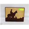 Image 1 : HAND MADE WOODEN EQUINE WALL PLAQUE 8" X 10"