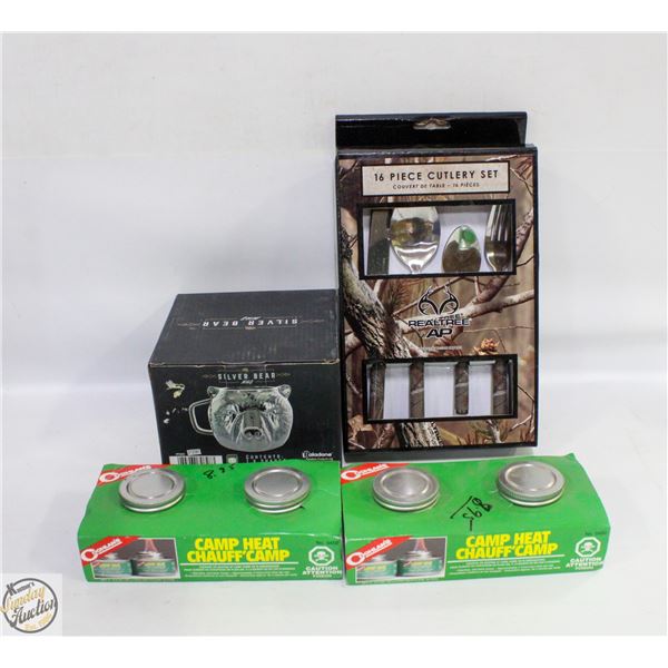 NEW REAL TREE 16PC CUTLERY SET + 2 NEW