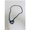 Image 1 : BLACK HEMATITE NECKLACE WITH HEART PENDANT