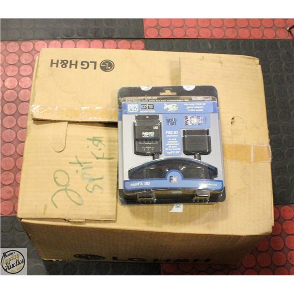 CASE OF NEW PS2 3D ADAPTER FROM SPLIT FISH EYEFX