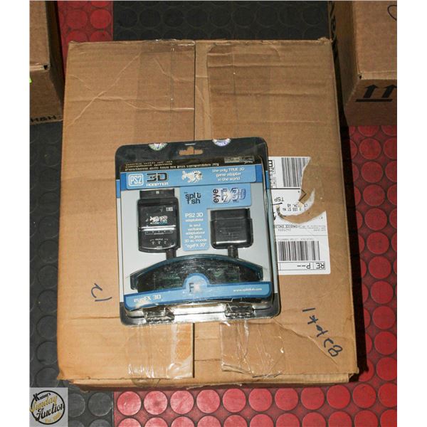 CASE OF NEW PS2 3D ADAPTER FROM SPLIT FISH EYEFX