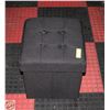 Image 1 : STORAGE BLACK FABRIC SEAT 16”X14”
