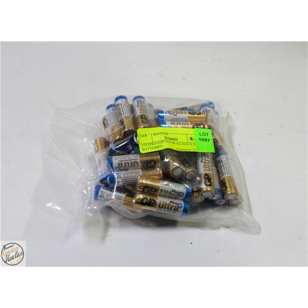 25X2PKS EQUALS 50 AA ALKALINE BATTERIES