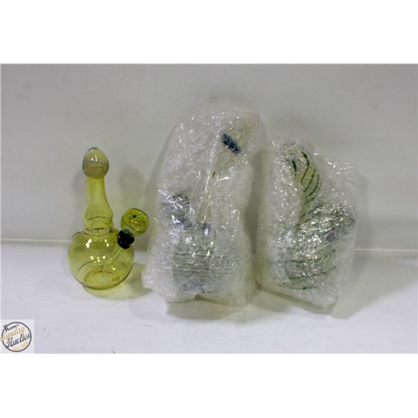 3 GLASS BONGS