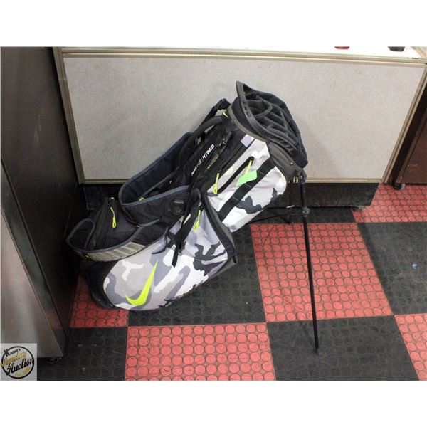 NIKE AIR HYBRID GOLF BAG GREY CAMO PATTERN