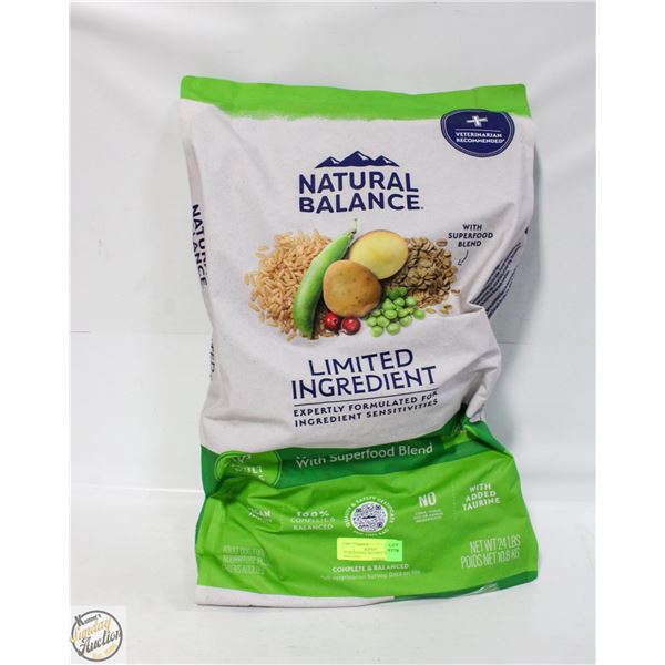 24 LB NATURAL BALANCE ADULT DOG FOOD