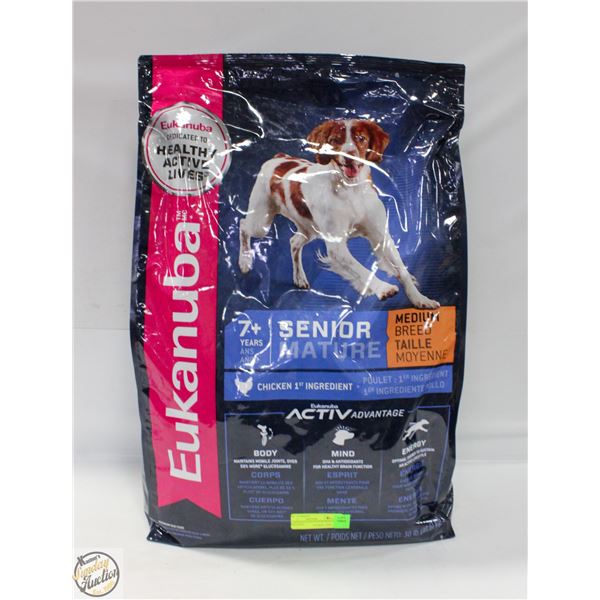 30 LB EUKANAUBA SENIOR MEDIUM BREED DOG