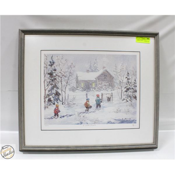 FRAMED 67/750 "A WAITING FRIEND" GEORGIA JARVIS