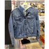 Image 1 : LADIES M/L BOOTLEGGER JEAN JACKET HOODIE