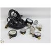 Image 1 : PRESSURE GUAGES & ASSORTED ACCESSORIES 7PC LOT