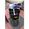 Image 1 : BLACK PLANTER WITH 3 NEW BAGS OF POTTING SOIL