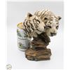 Image 1 : VINTAGE SCULPTURE OF TWO TIGER HEADS