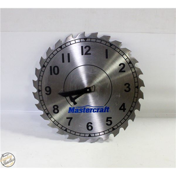 MASTERCRAFT SAW BLADE CLOCK