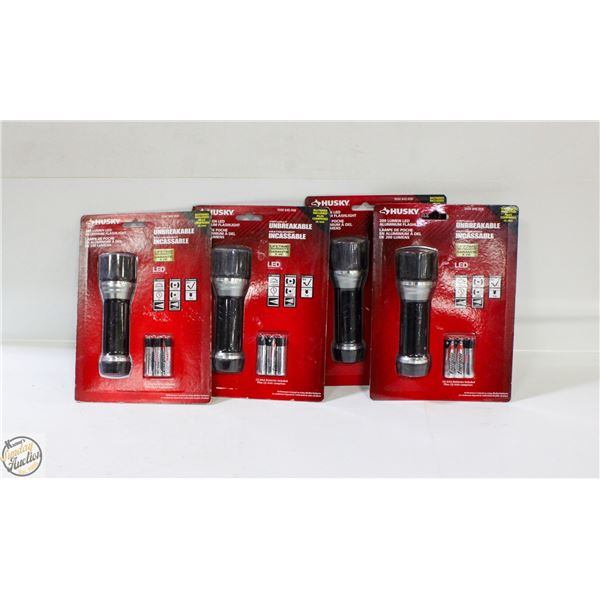 NEW 4 HUSKY FLASHLIGHT'S