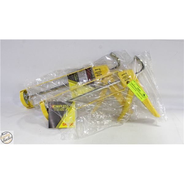 2 DRIPLESS SKELETON HEX HEAD CAULKING GUNS