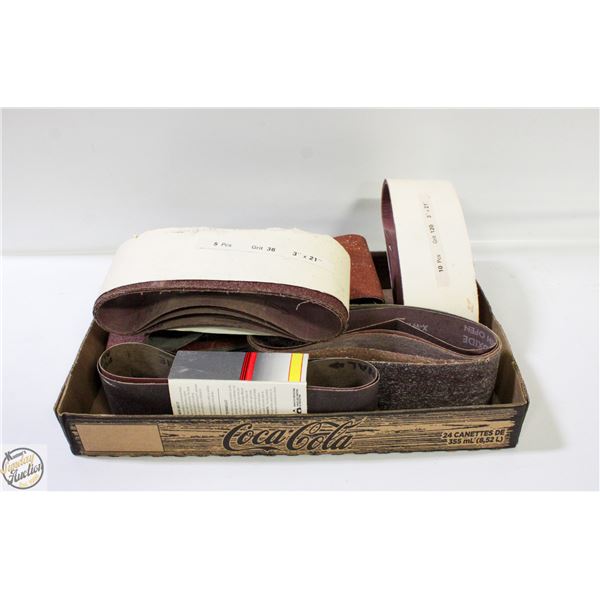 FILE FILLED WITH ASSORTED SANDPAPER