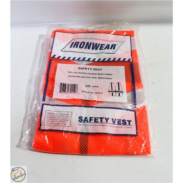 BUNDLE OF 10 BRAND NEW HI-VIZ SAFETY VESTS