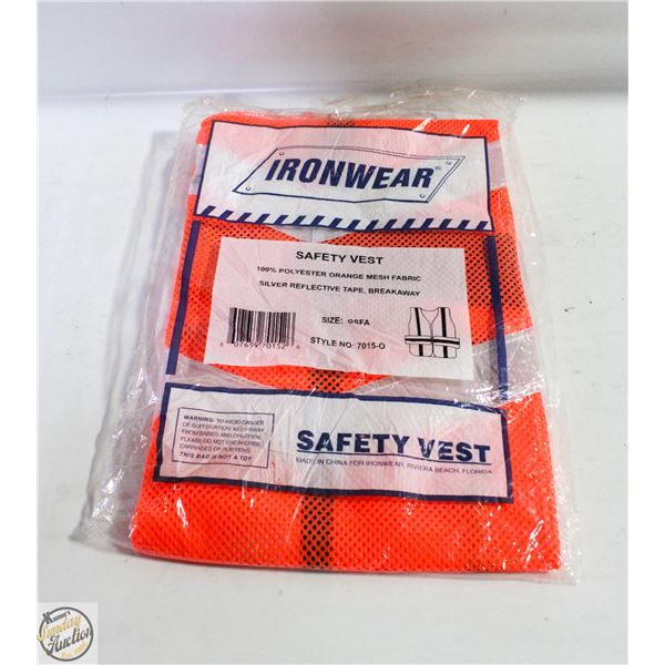 BUNDLE OF 10 BRAND NEW HI-VIZ SAFETY VESTS