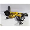 Image 1 : DEWALT ANGLE GRINDER AND DEWALT DRILL