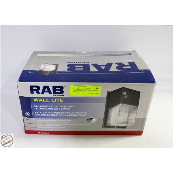 RAB DESIGN WALL LITE BRONZE FINISH