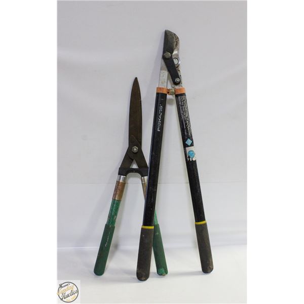 FISKERS PRUNING SHEARS & HEDGE TRIMMERS