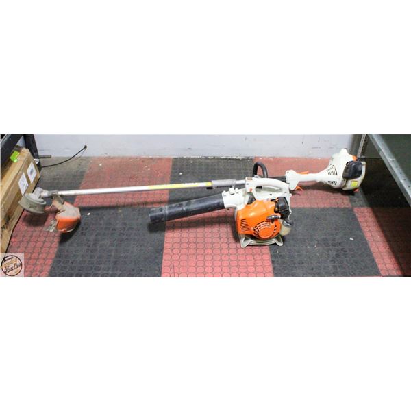 STIHL BG 55 GAS WEED EATER SOLD WITH BLOWER