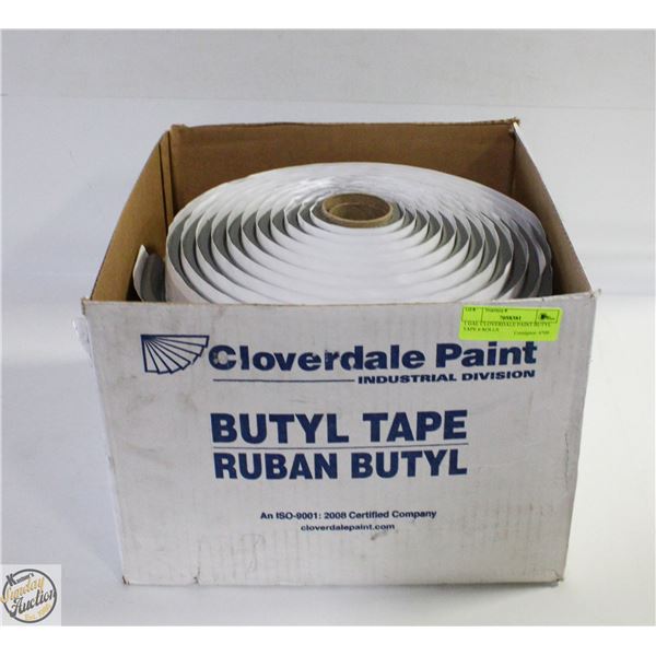 1 BOX OF CLOVERDALE PAINT BUTYL TAPE 6 ROLLS GRAY