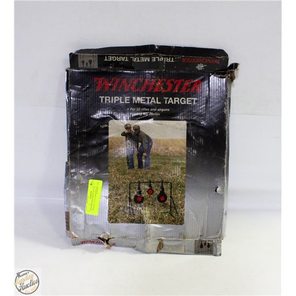 WINCHESTER TRIPLE METAL TARGET, 22 CALIBER RIFLES