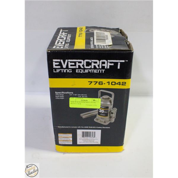 NEW IN BOX EVERCRAFT 20 TON BOTTLE JACK