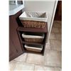 Image 1 : Shelf with baskets measures 16" x 11" x 22 1/2" tall