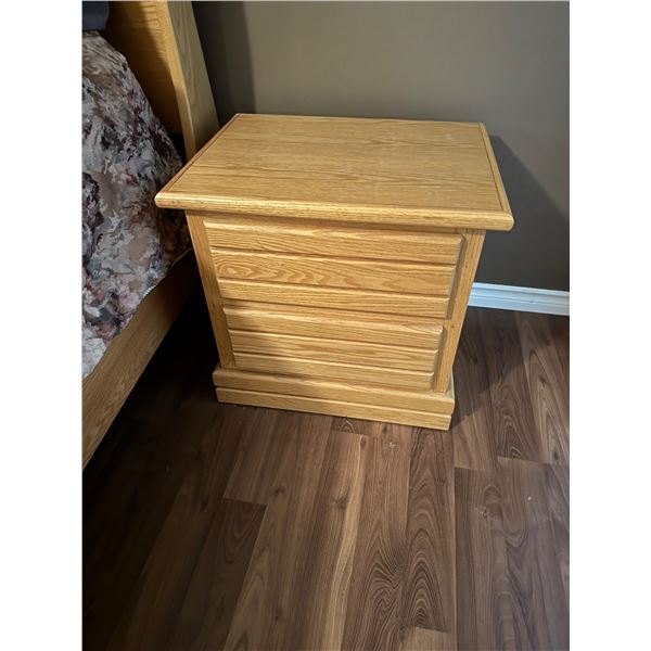 Pair of  night stands measure 22 1/2" x 18" x 22 1/2" tall