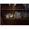 Image 3 : Wedgewood, silver copper designs, and other dishware in cabinet cabinet not included