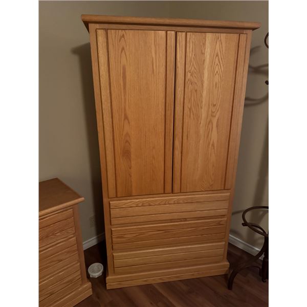 Armoire/dresser and 1/2" x 17 1/2" x 70" tall
