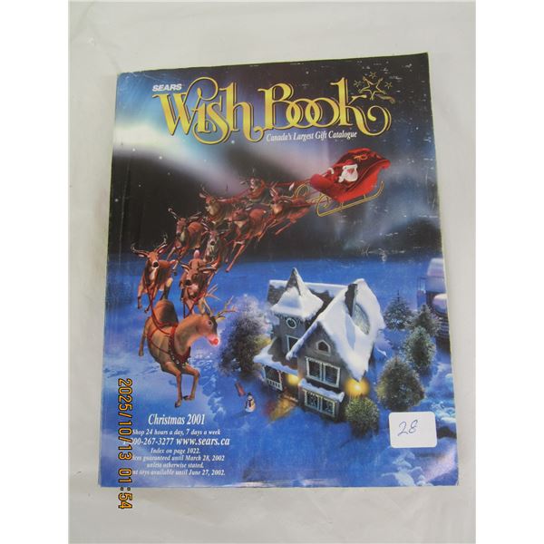2001 Sears Wish Book Christmas Catalogue