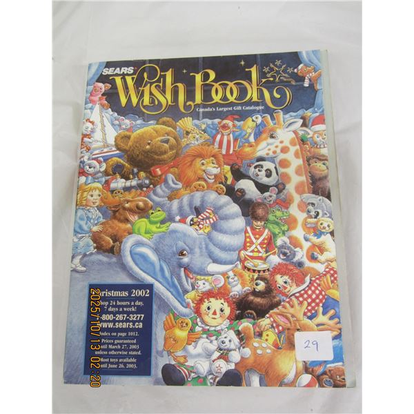 2002 Sears Christmas Wish Book Catalogue