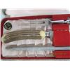 Image 4 : Set of Carving Knife and Fork with Sharpener with Bone Handels