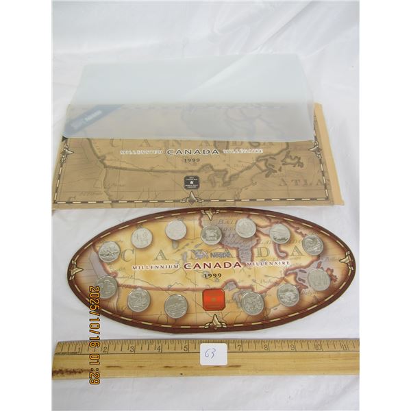 1999 Millenium Set of Canadian Quarters