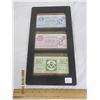 Image 1 : Lot of 3 Framed Mohawk Service Station Money
