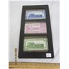 Image 1 : Lot of 3 Framed Mohawk Service Station Money
