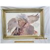 Image 1 : Native American Framed Print by Ray Senft 1983 Artist Signed 28x20 inches