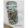 Image 3 : Antique Atlas E-Z Seal Sealer Jar Full of Marbles