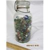 Image 3 : Large Glass Antique Sealer Full of Marbles
