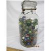 Image 5 : Large Glass Antique Sealer Full of Marbles