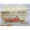 Image 3 : 1960's Crystal B/O  Sewing Machine for Kid's with Original Box and Instructions and Accessories Look