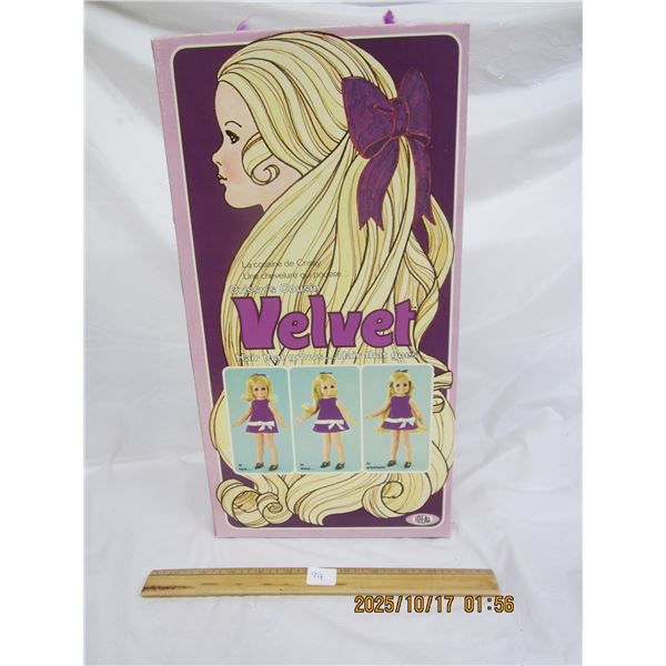 1960'S Velvet The Doll That Grows Hair in Original Box