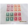 Image 1 : 4 Blocks of 4 Canadian Stamps of Prime Ministers 3-4 Cents