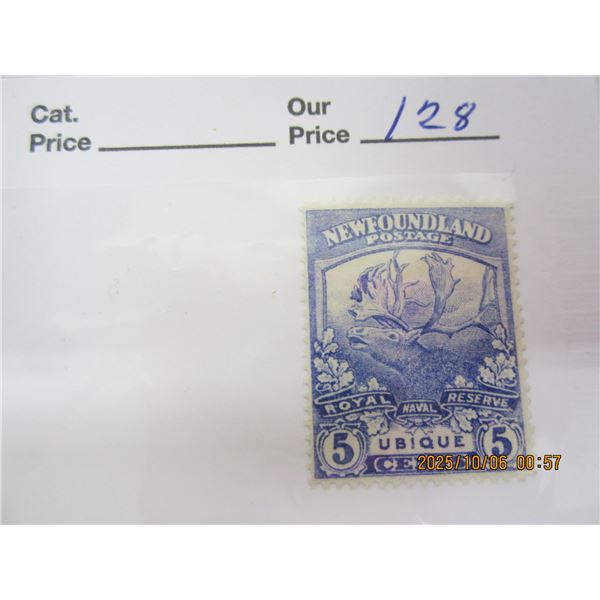 Newfoundland Stamp 5 Cent Cariboo MNH OG Never Used