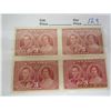 Image 1 : Block of 4 Canadian Stamps 1939 Royal Visit MNH OG Never Used