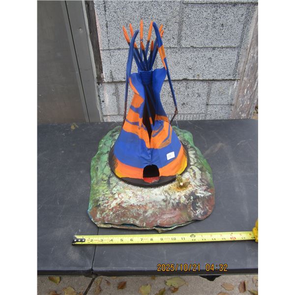 Vintage Handmade Teepee Light Needs a New Cord