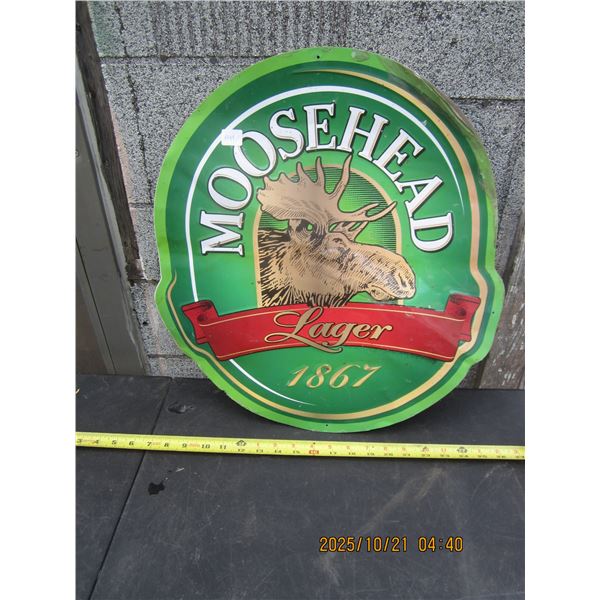 Vintage Moosehead Ale Sign